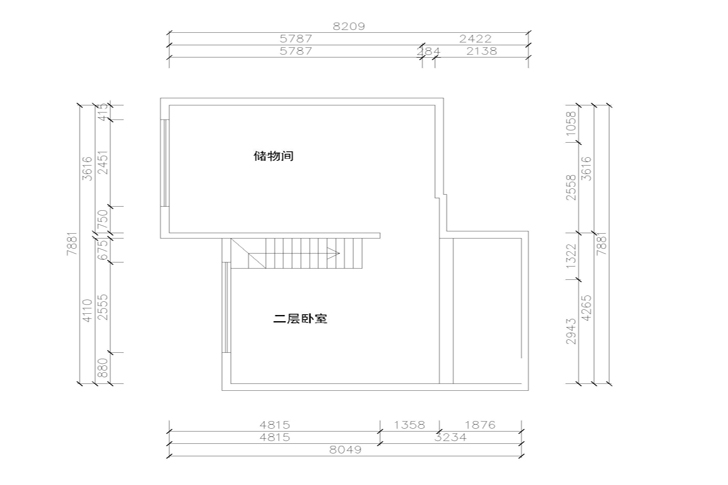 二層原始平面圖