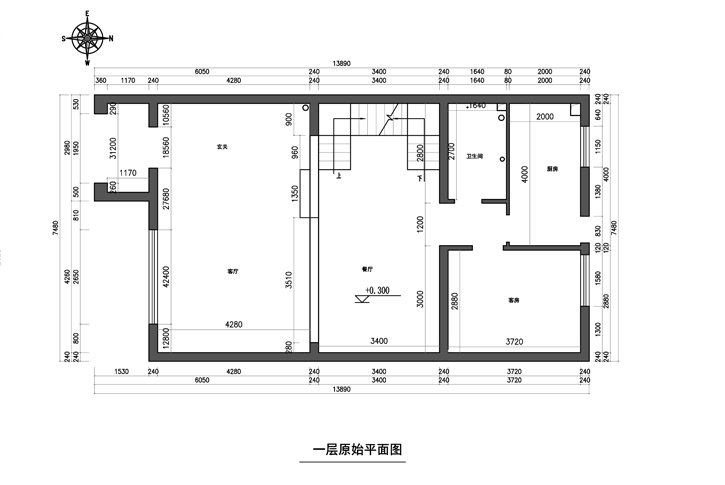 一樓原始平面圖