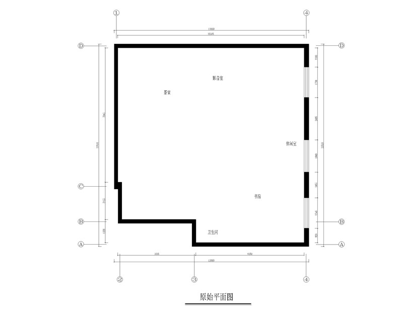 三層原始平面圖