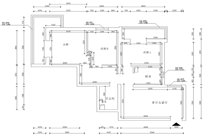 原始平面圖