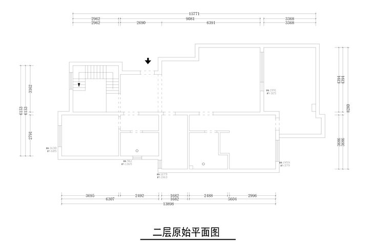 二層原始平面圖