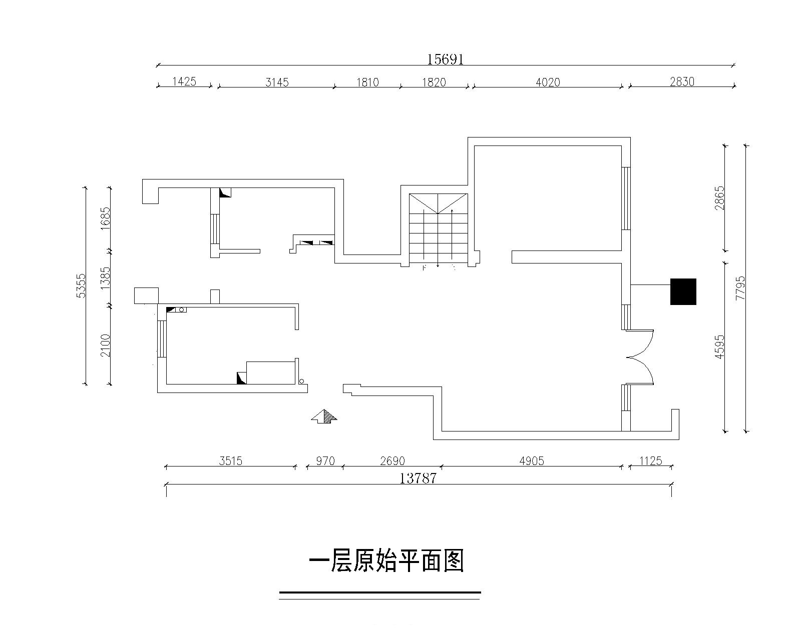 原始一層平面圖