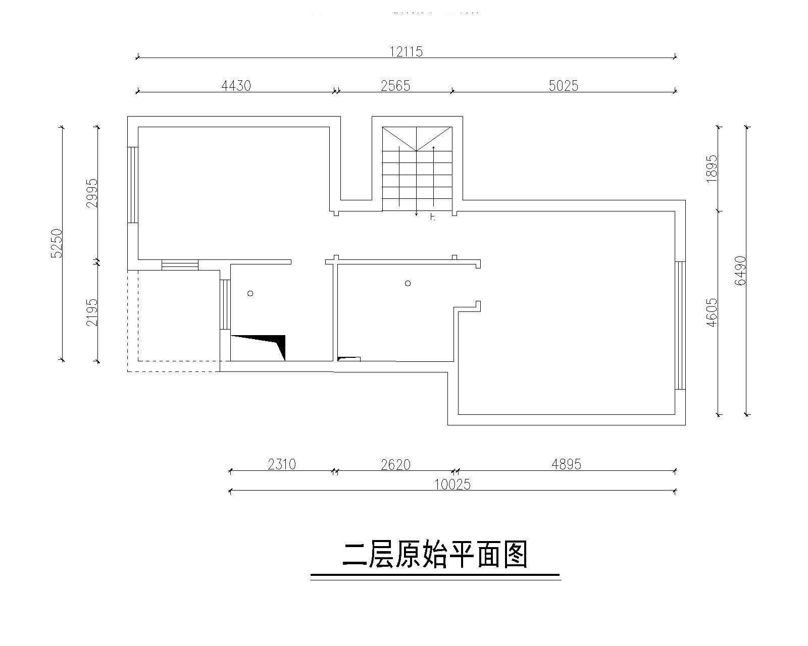 二層原始平面圖