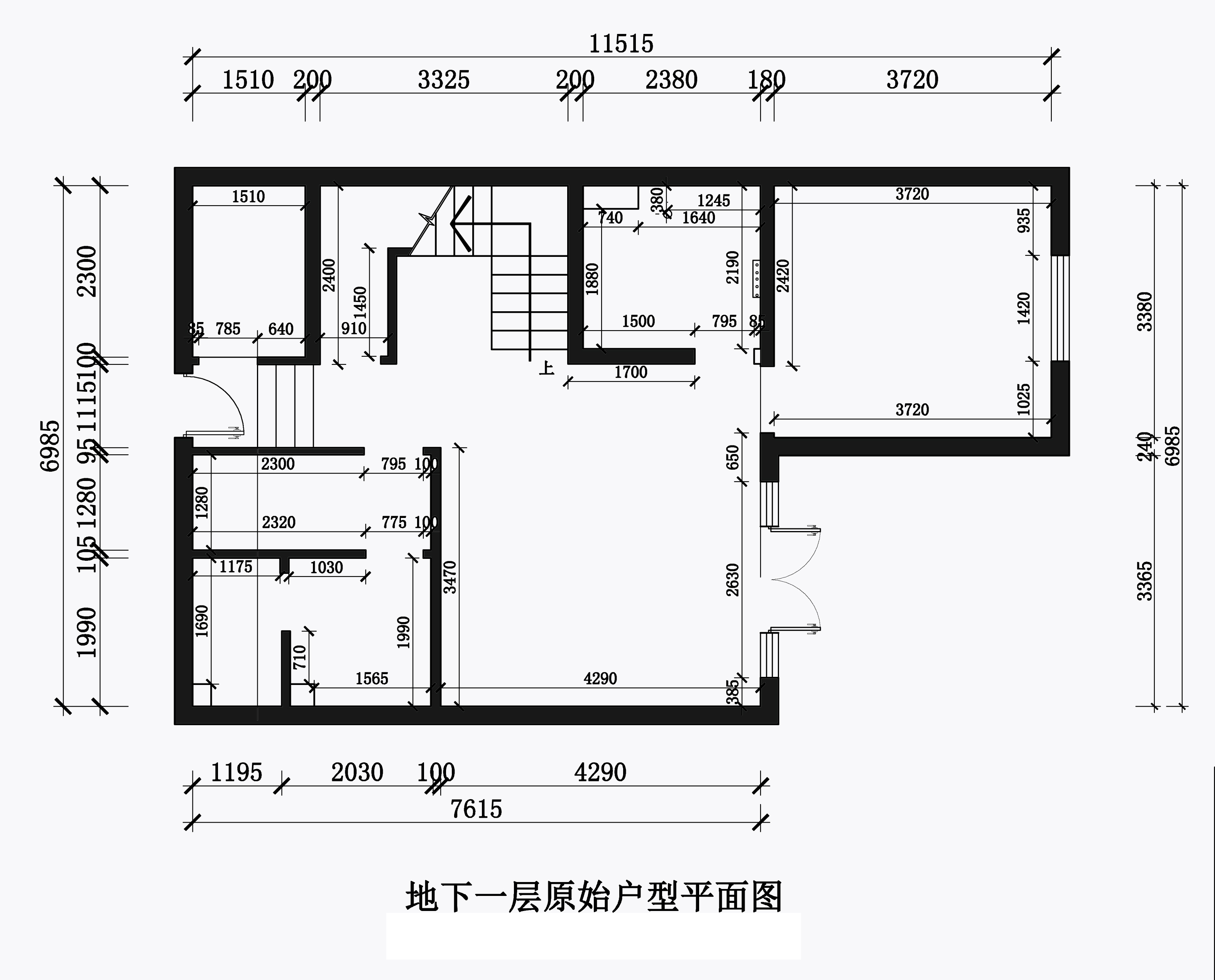 地下原始平面圖