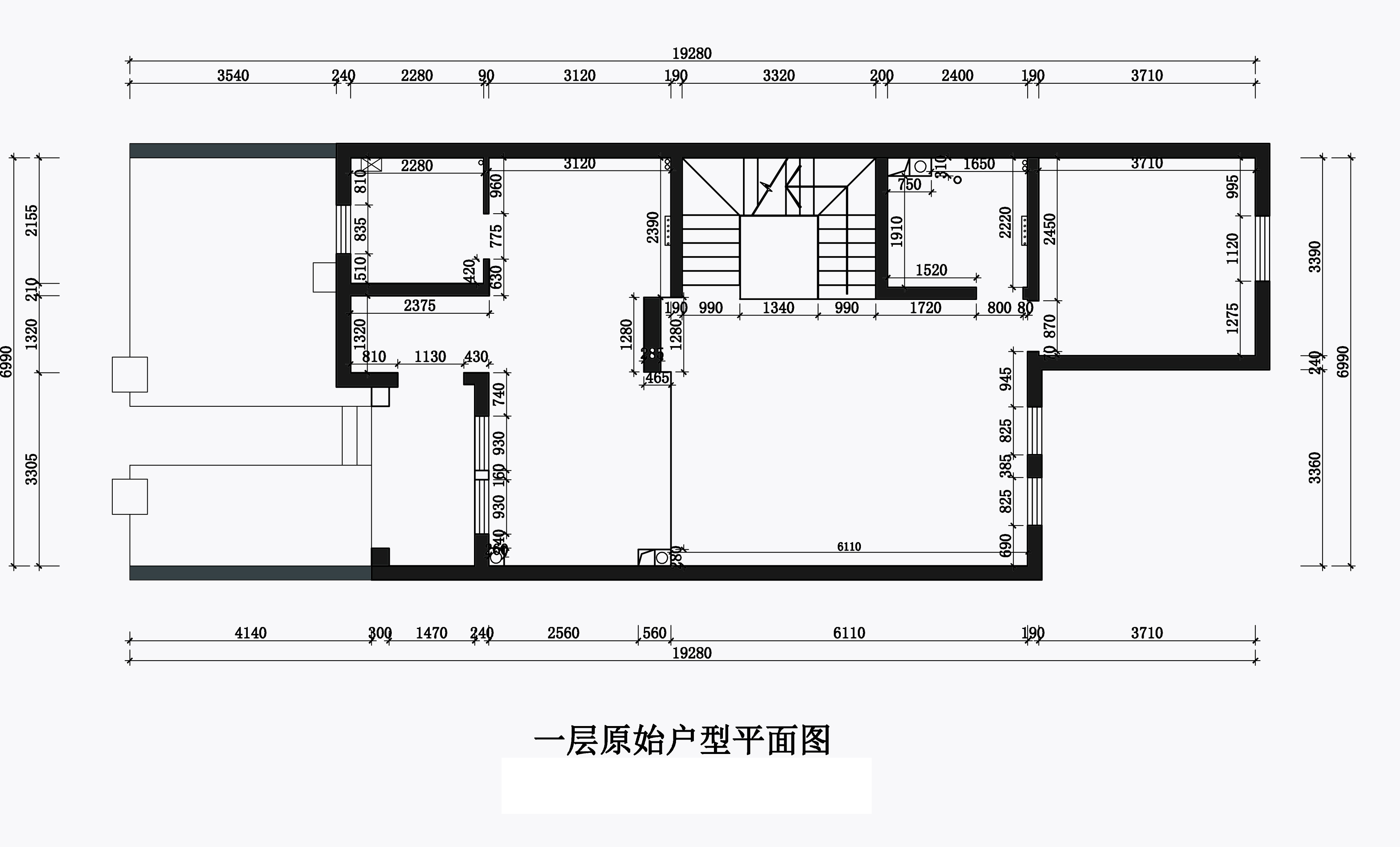 一層原始平面圖