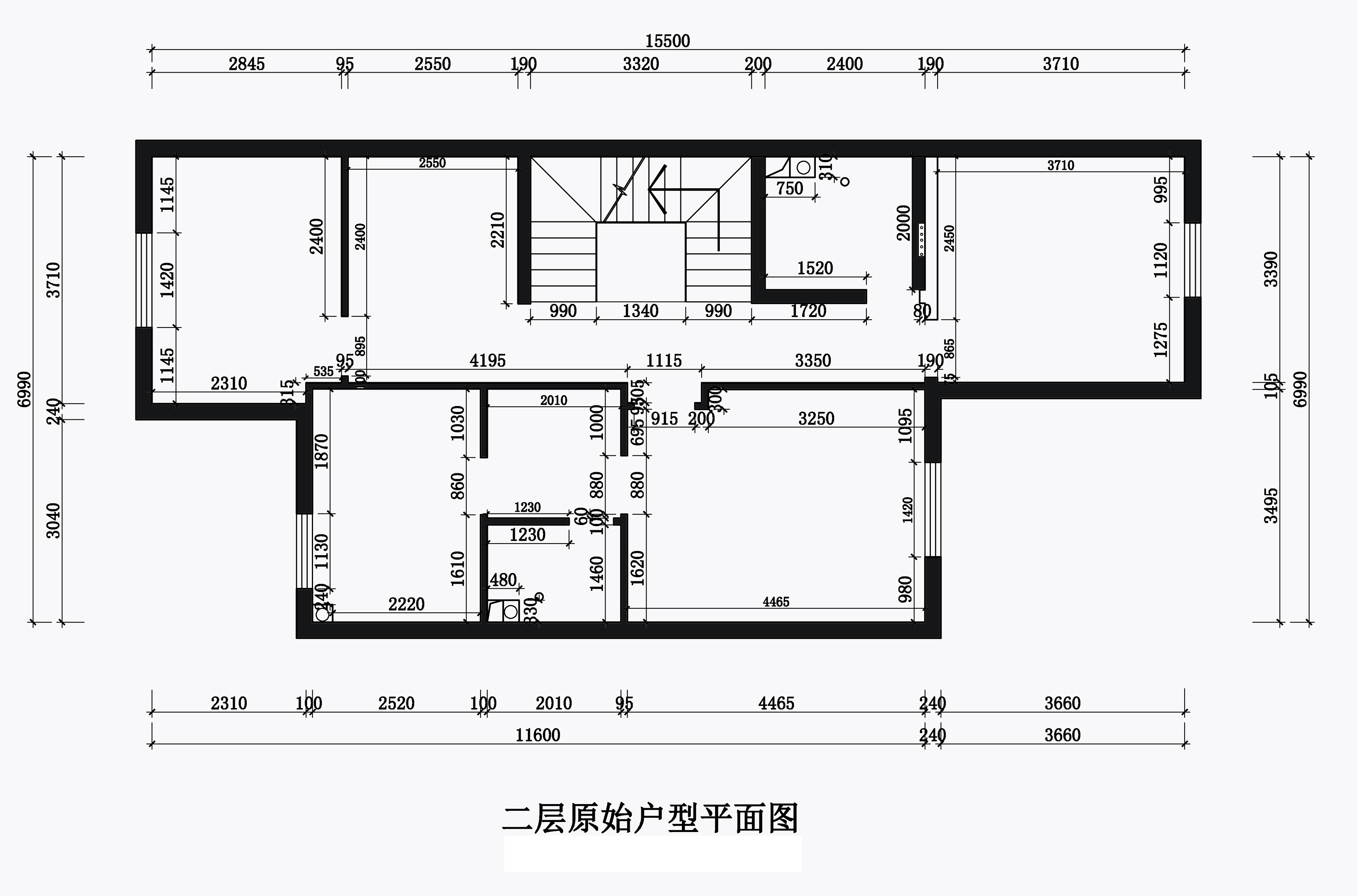 二層原始平面圖