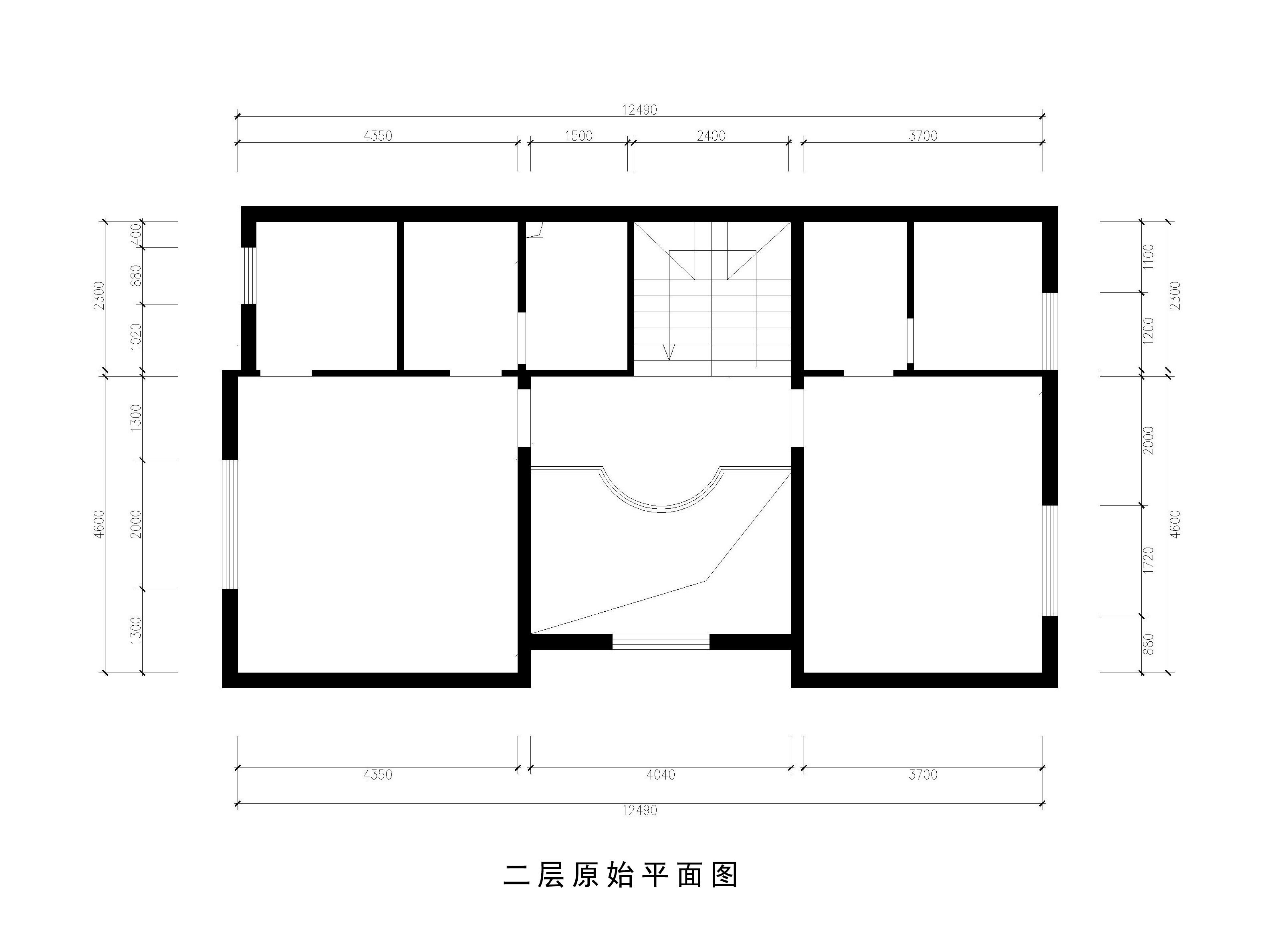 原始二層平面