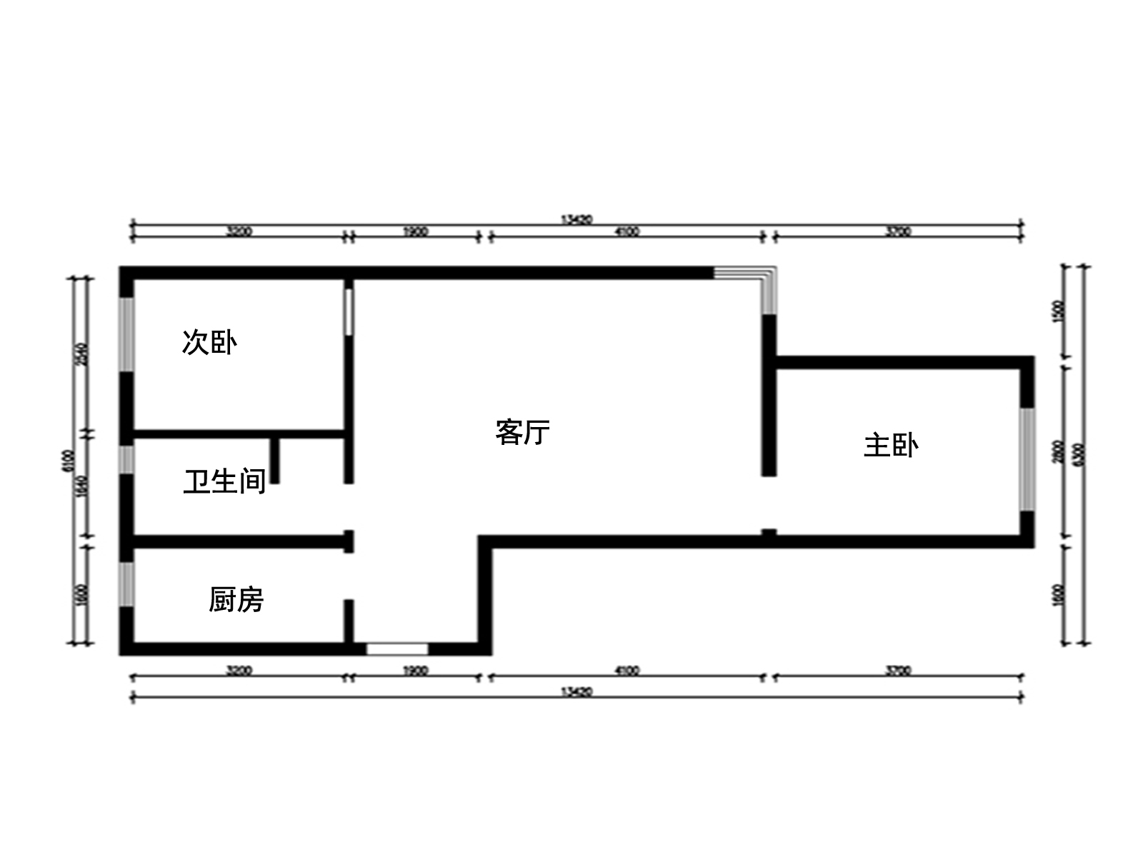 原始平面布局圖