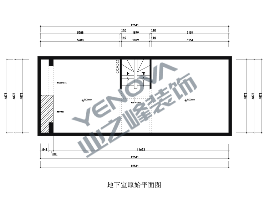 地下室-原始平面圖