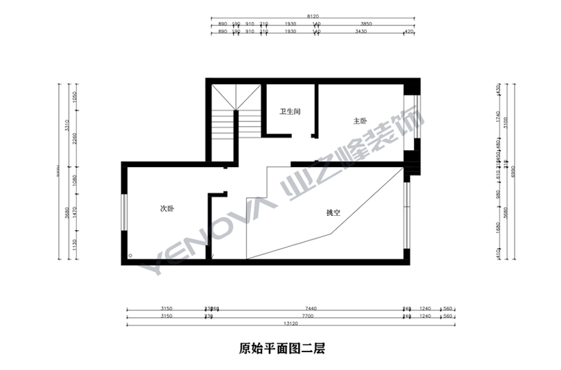 二層原始平面圖