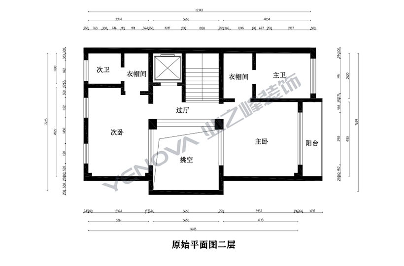 二層原始平面圖