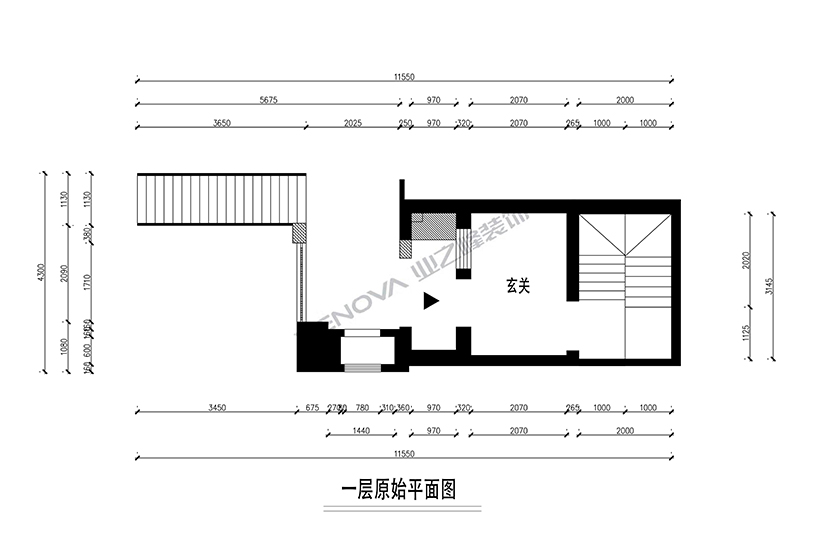 一層原始平面圖