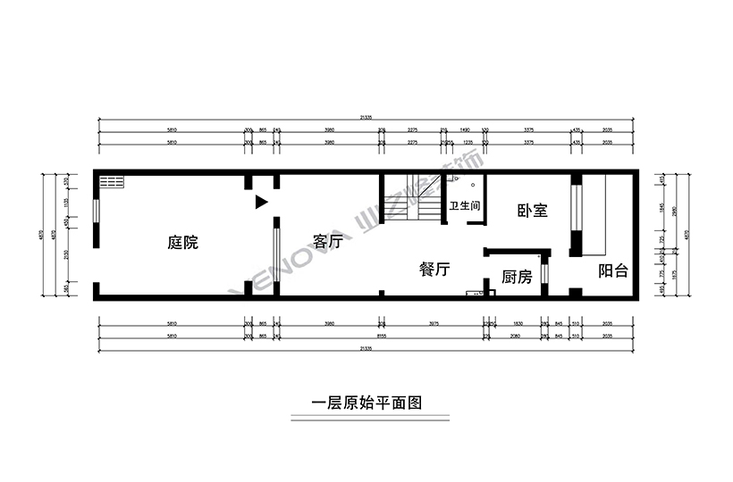 一層原始平面圖