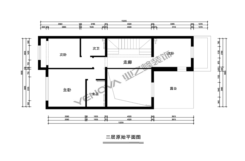 二層原始平面圖