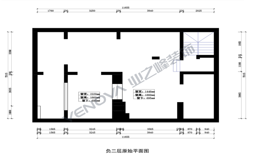 地下二層結(jié)構(gòu)圖