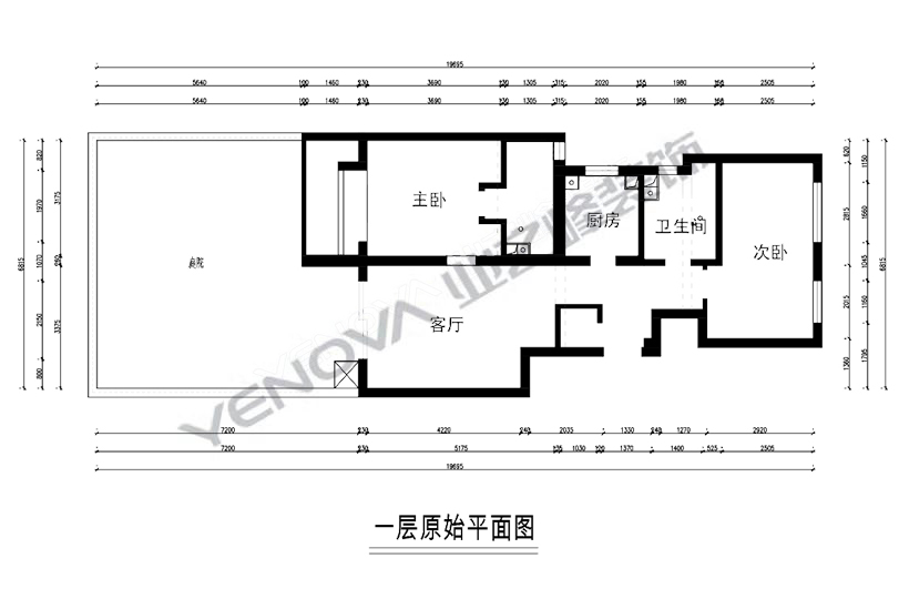 一層原始平面圖