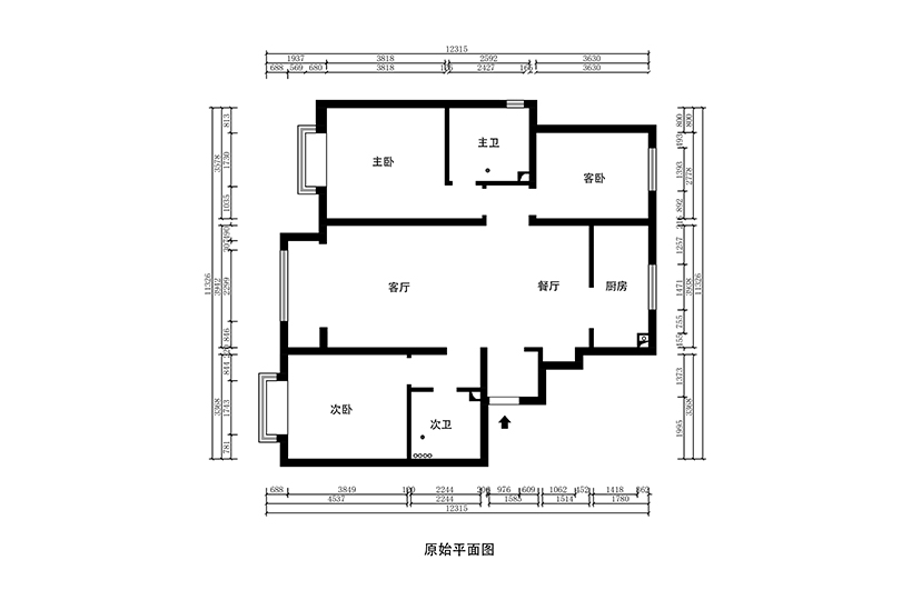 原始平面圖