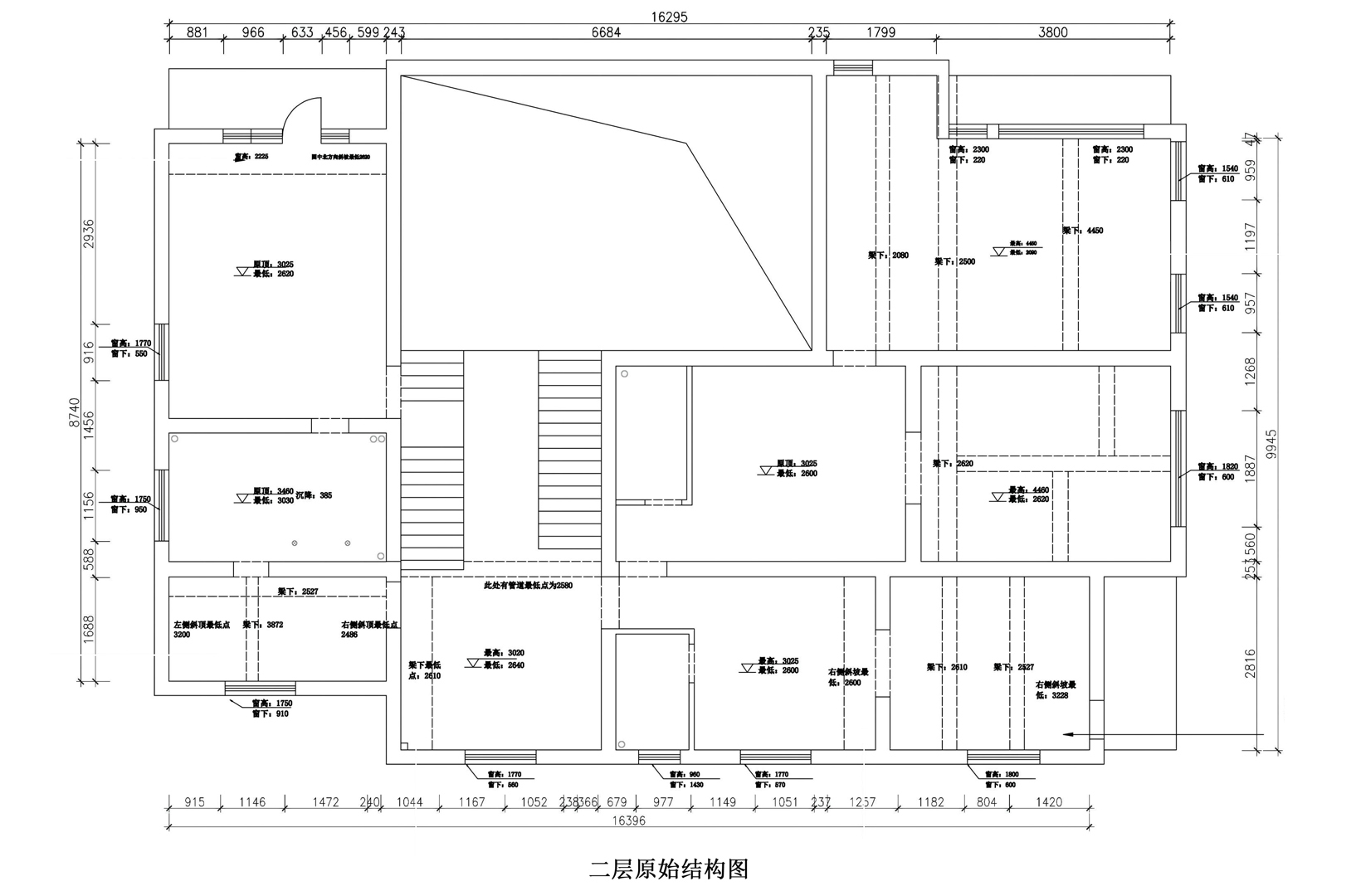 二層原始平面圖