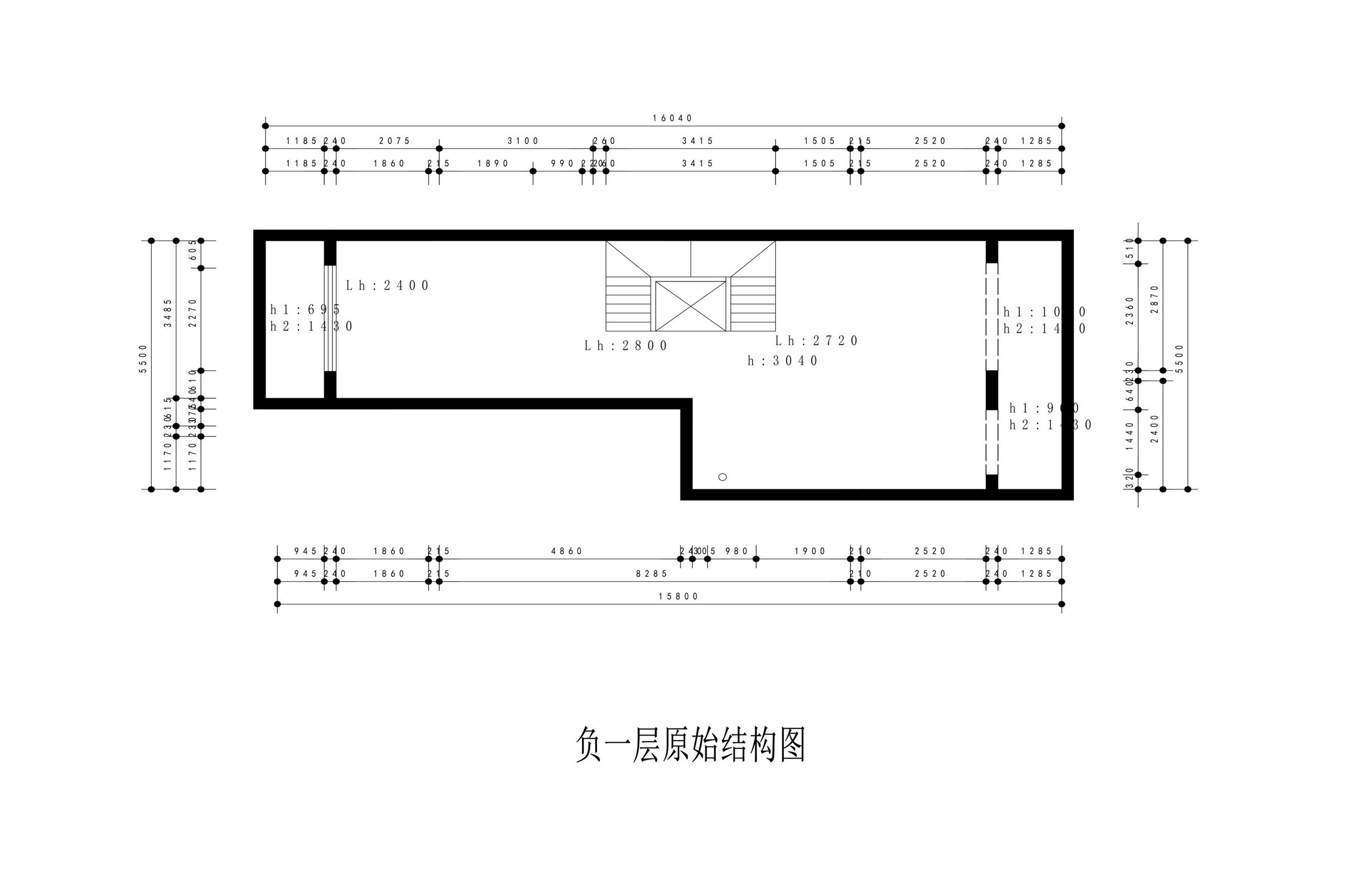 負一層結構圖