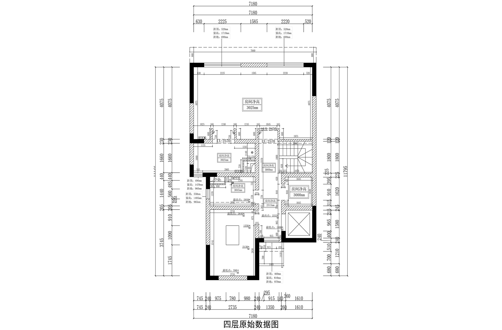 四層原始平面圖