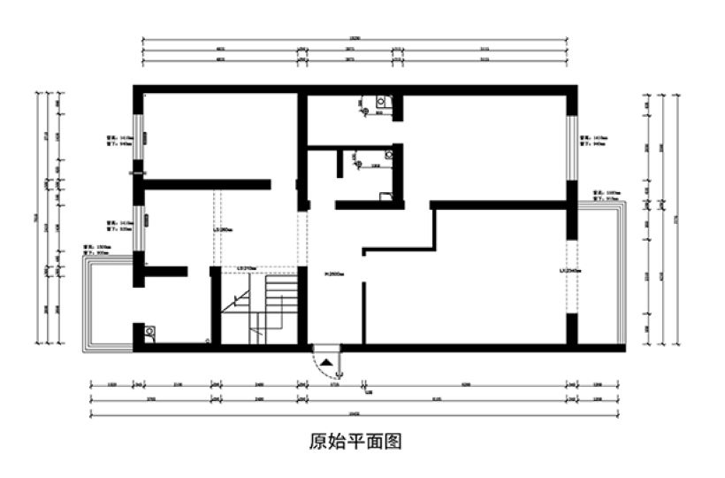 一層原始平面圖