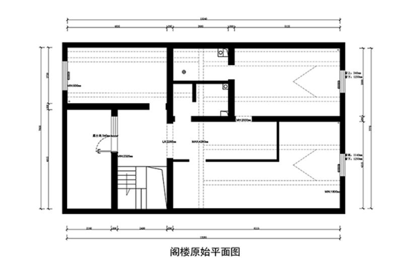 二層原始平面圖