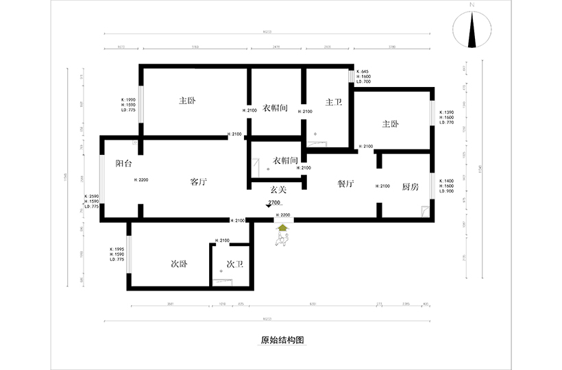 原始結(jié)構(gòu)圖