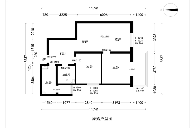 原始結(jié)構(gòu)圖