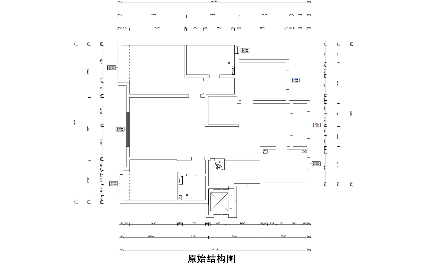 原始結(jié)構(gòu)圖