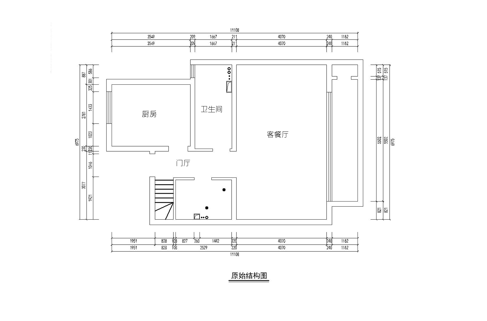 五層原始戶型圖