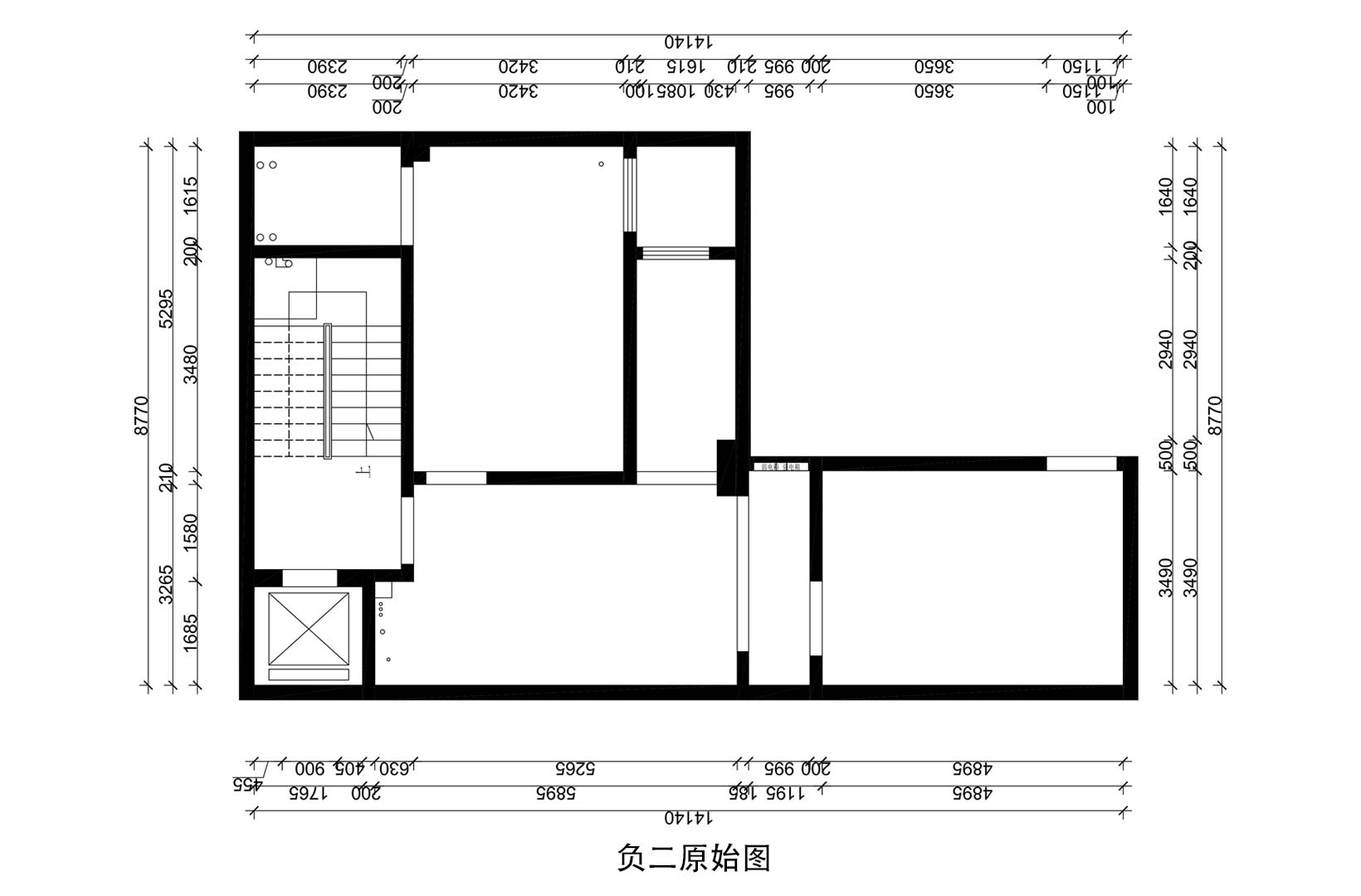 負(fù)二層增加娛樂區(qū)、品酒區(qū)，展陳區(qū)，使之定位為以動為主的高品質(zhì)會客層。負(fù)一層經(jīng)改造，增加書房、茶室和客房，采光井下最安逸的地方設(shè)置瑜伽區(qū)和冥想?yún)^(qū)，打造出以靜為主的主人私享區(qū)。