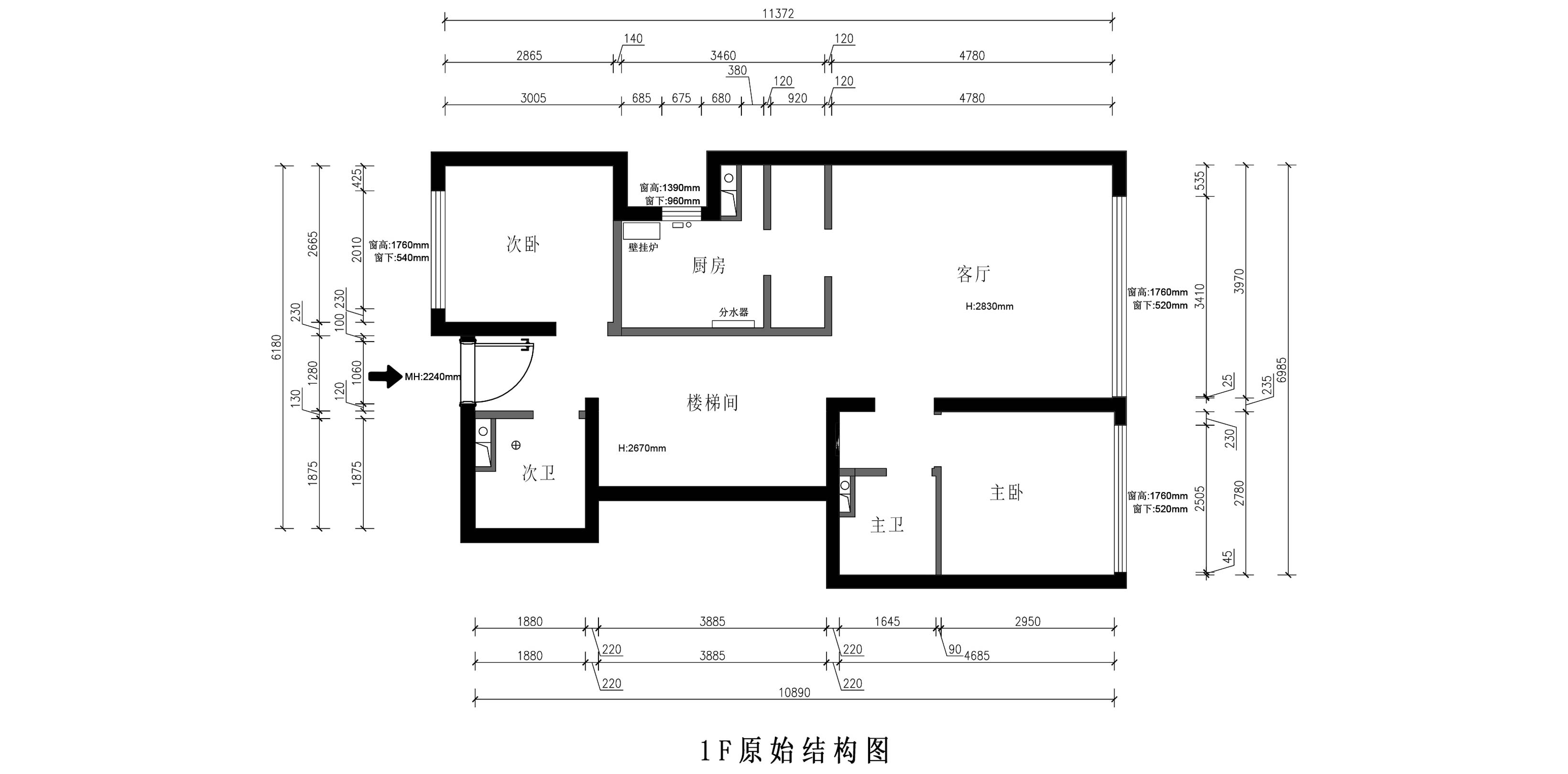 原始結(jié)構(gòu)圖（一層）