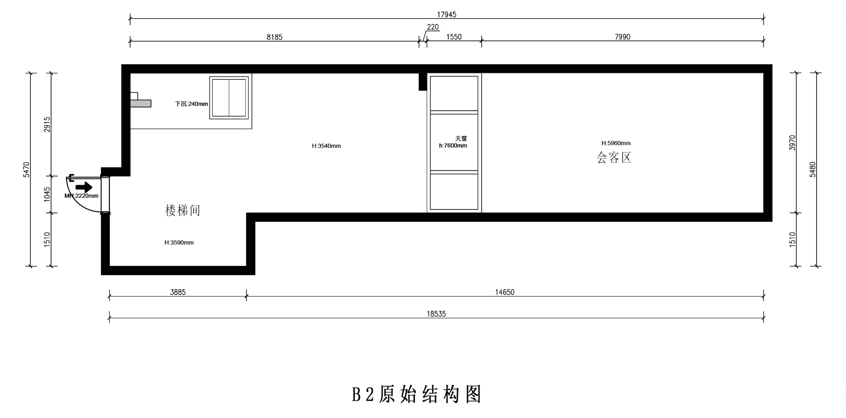 原始結(jié)構(gòu)圖（負(fù)二層）