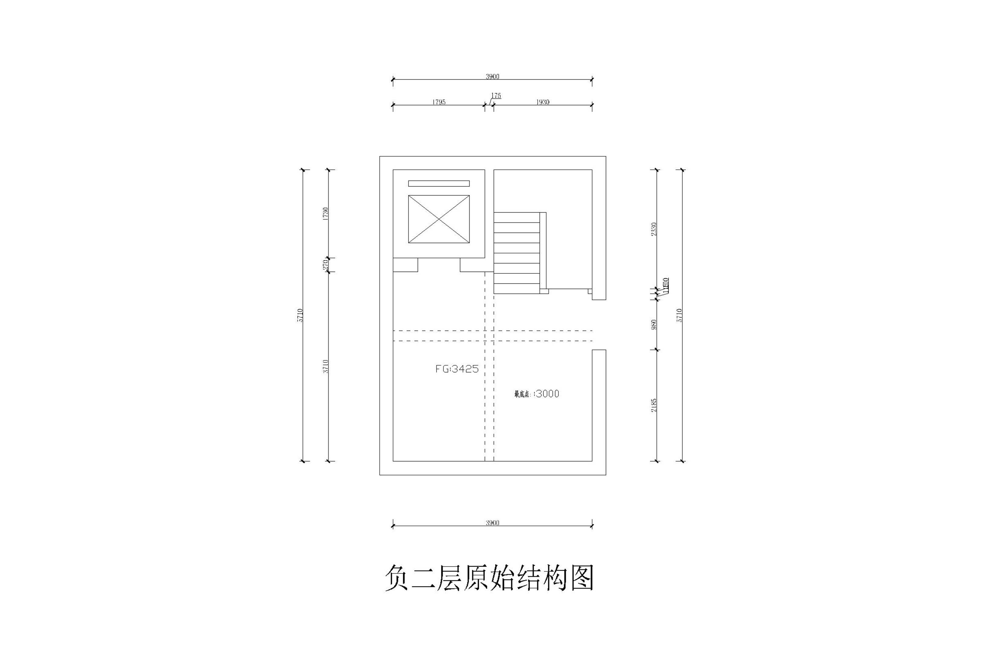 負(fù)二層結(jié)構(gòu)圖