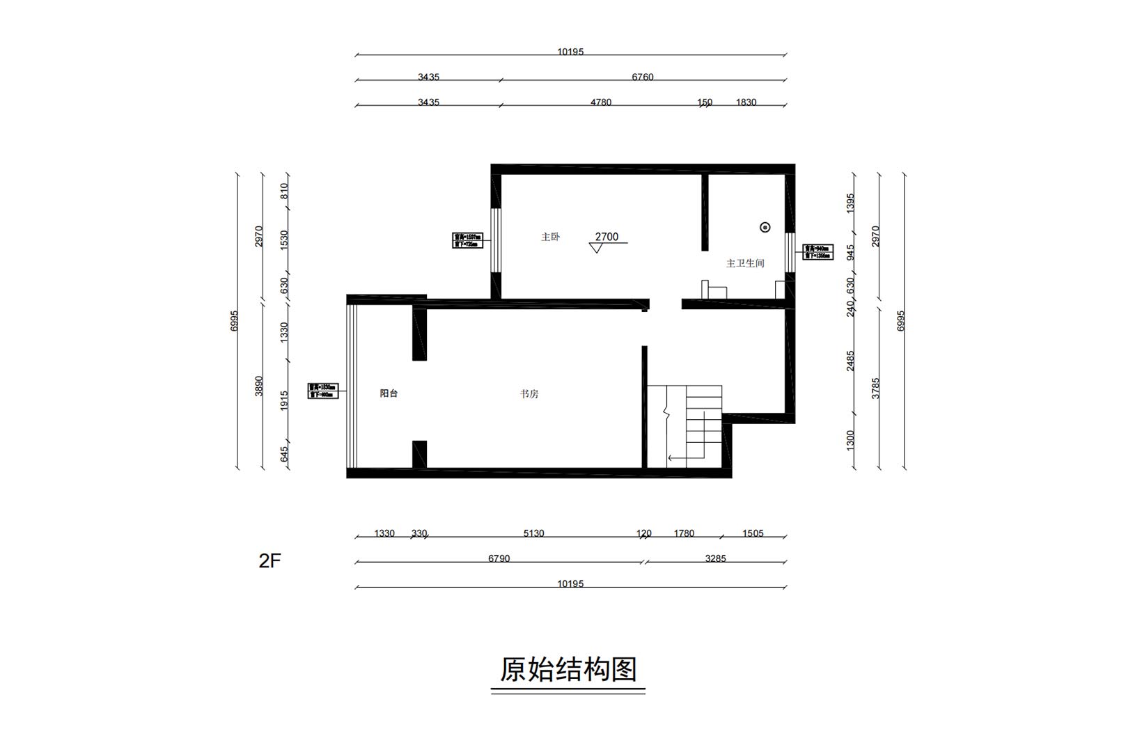 二層原始結(jié)構(gòu)圖