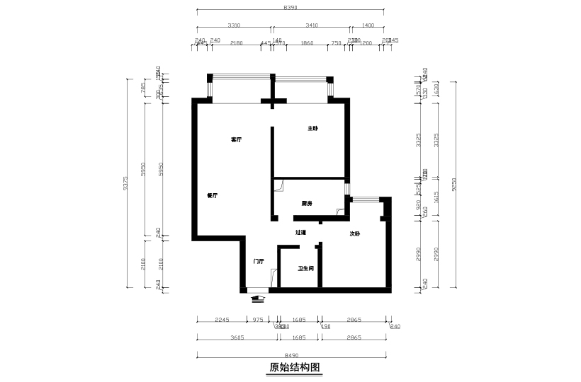 原始結(jié)構(gòu)圖