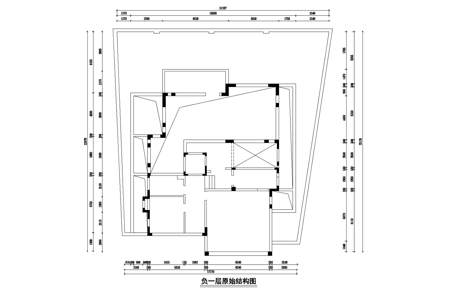 負(fù)一層原始結(jié)構(gòu)圖