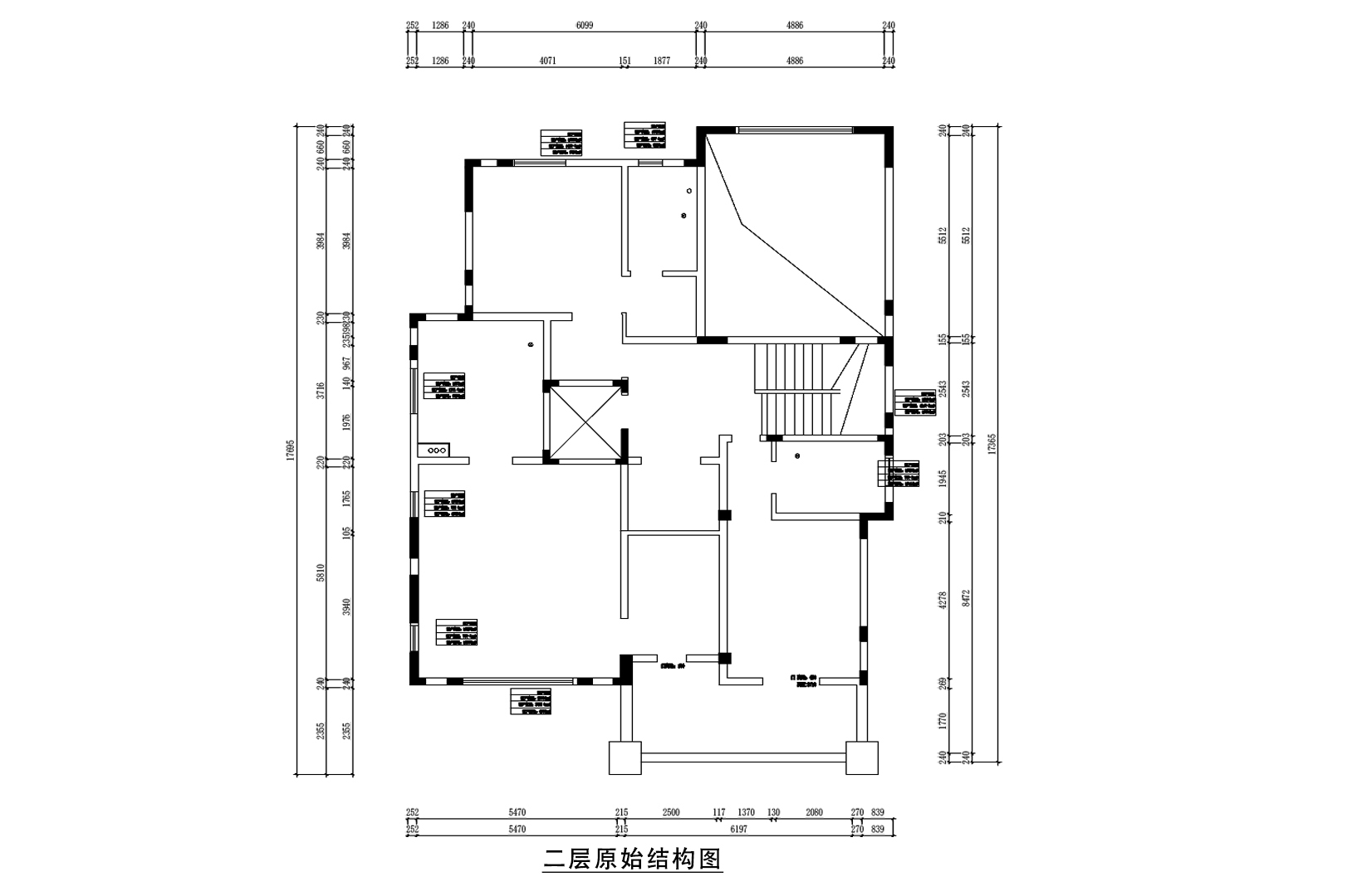 二層原始結(jié)構(gòu)圖