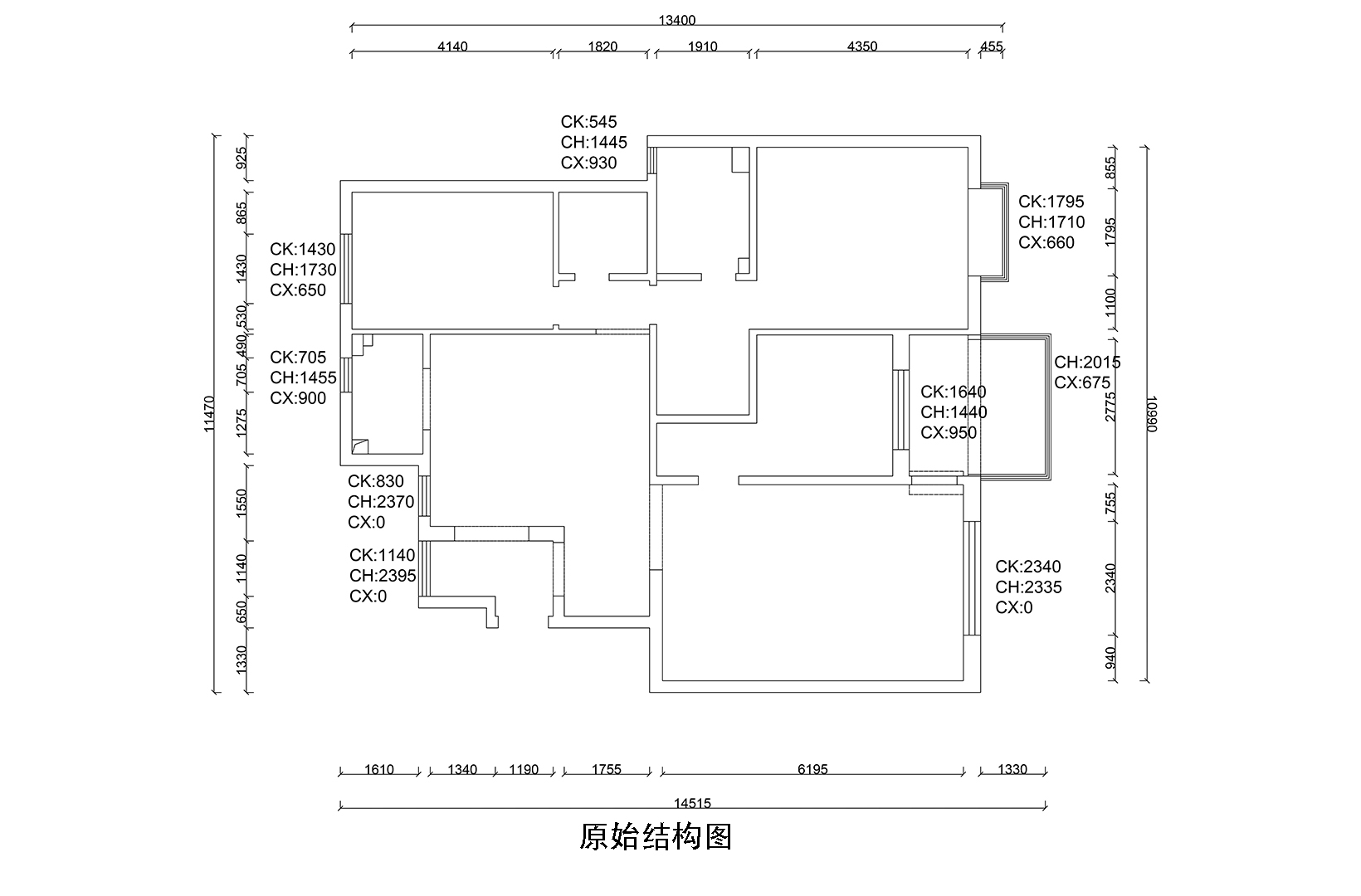 原始結構圖