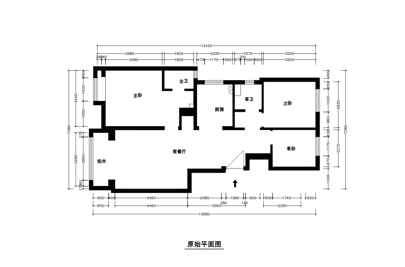 原始平面圖