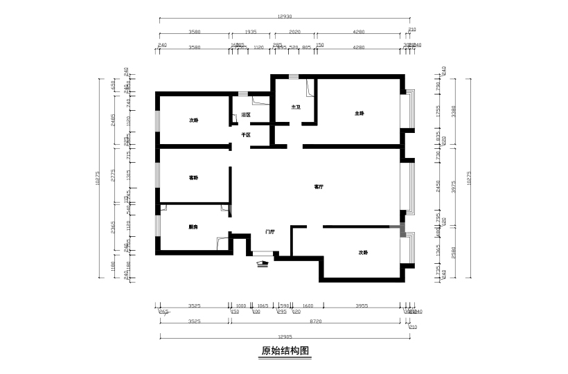 原始結(jié)構(gòu)圖