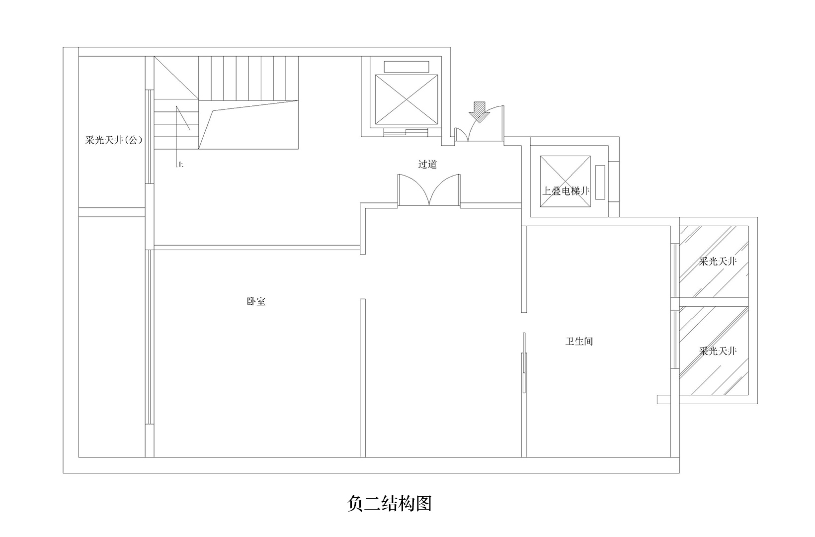 負二層結構圖