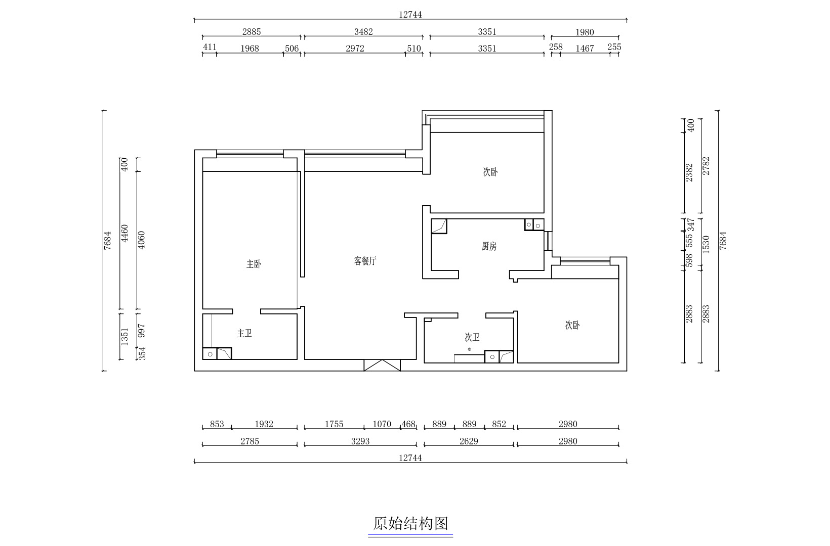 原始結(jié)構(gòu)圖