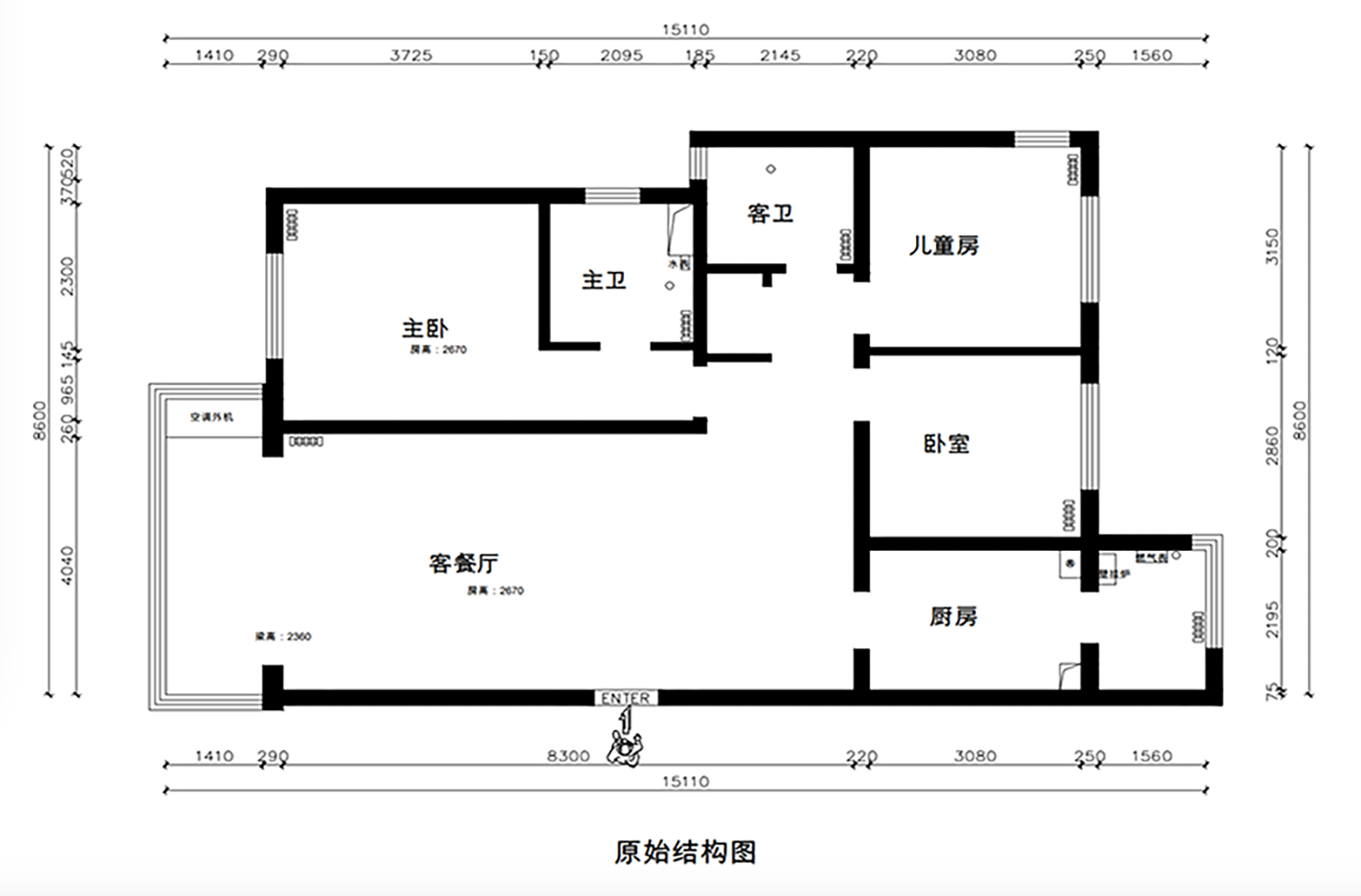 原始結(jié)構(gòu)圖