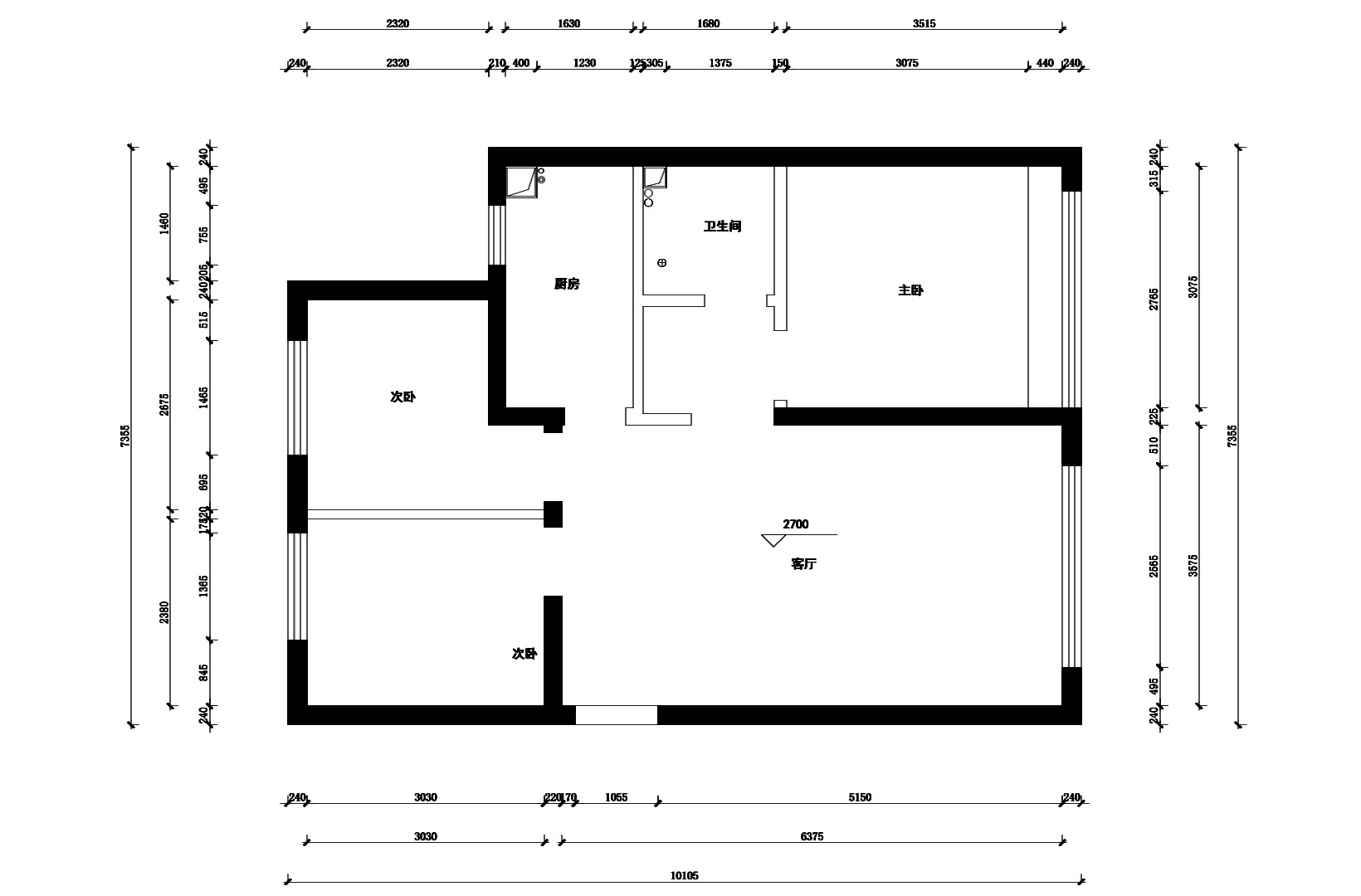 原始結(jié)構(gòu)圖