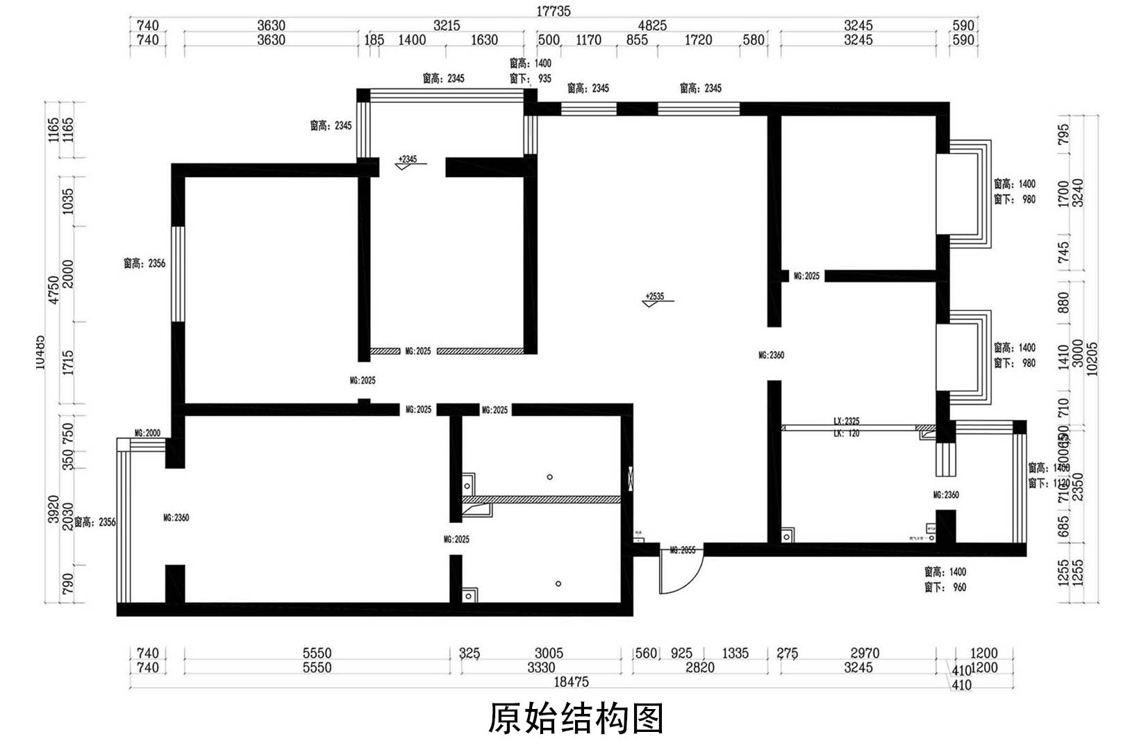 原始結(jié)構(gòu)圖